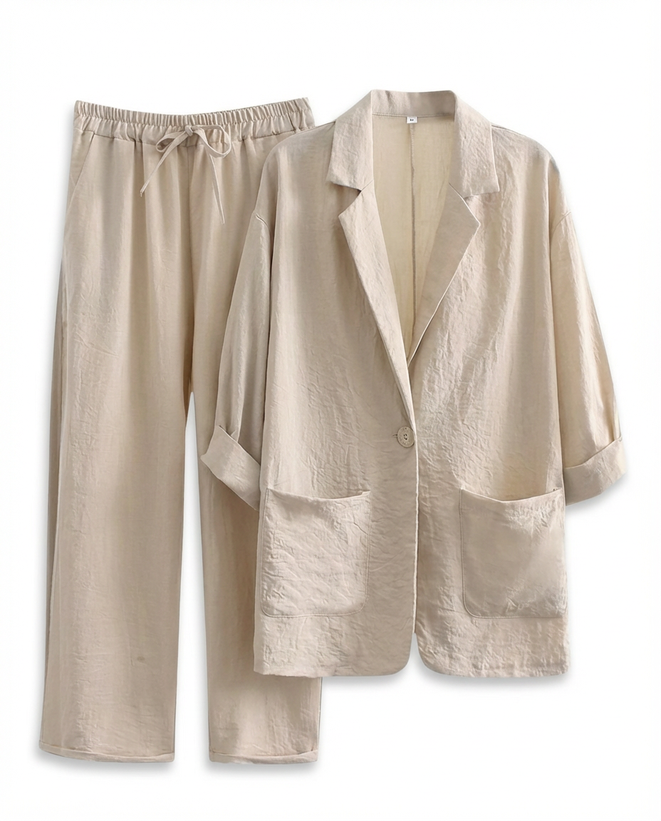 Zestaw dresowy damski | Luźny Krój | Oddychający Materiał | Na Co Dzień