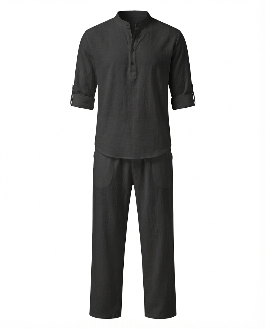 Zestaw Męski Dwuczęściowy Oddychający | Luźny Krój | Lekkie Materiały | Na Lato