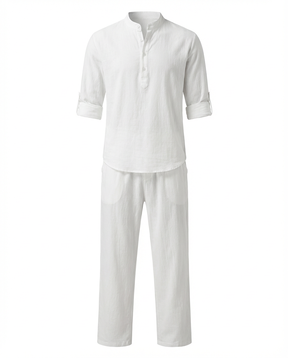 Zestaw Męski Dwuczęściowy Oddychający | Luźny Krój | Lekkie Materiały | Na Lato