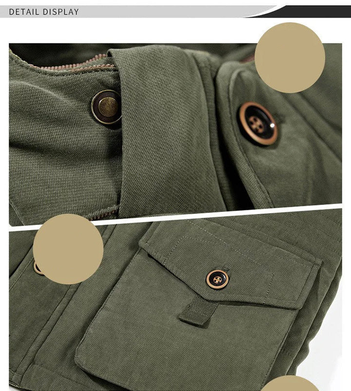 Męska Kurtka Zimowa z Ociepleniem | Z Kapturem i Podszyciem | Styl Outdoor