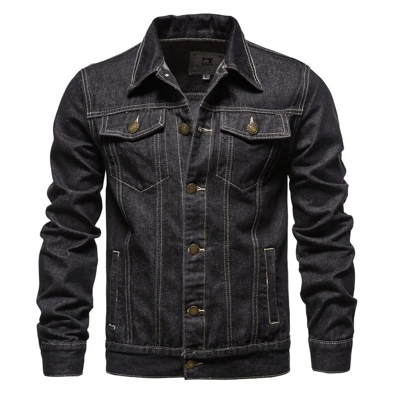 Kurtka Jeansowa Męska | Denim | Klasyczny Krój | Idealna na Przejściowe Sezony