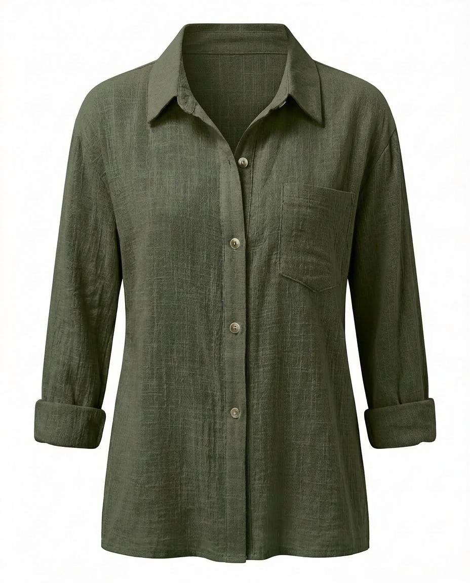 Bluzka Damska Elegancka | Luźny Krój | Miękka Tkanina | Na Wiosnę i Jesień