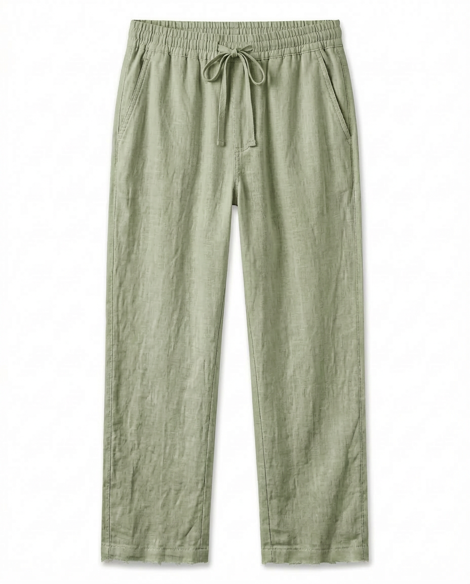 Spodnie Męskie Spodnie Lnianie Męskie | Luźny Krój | Oddychający Materiał | Na Lato