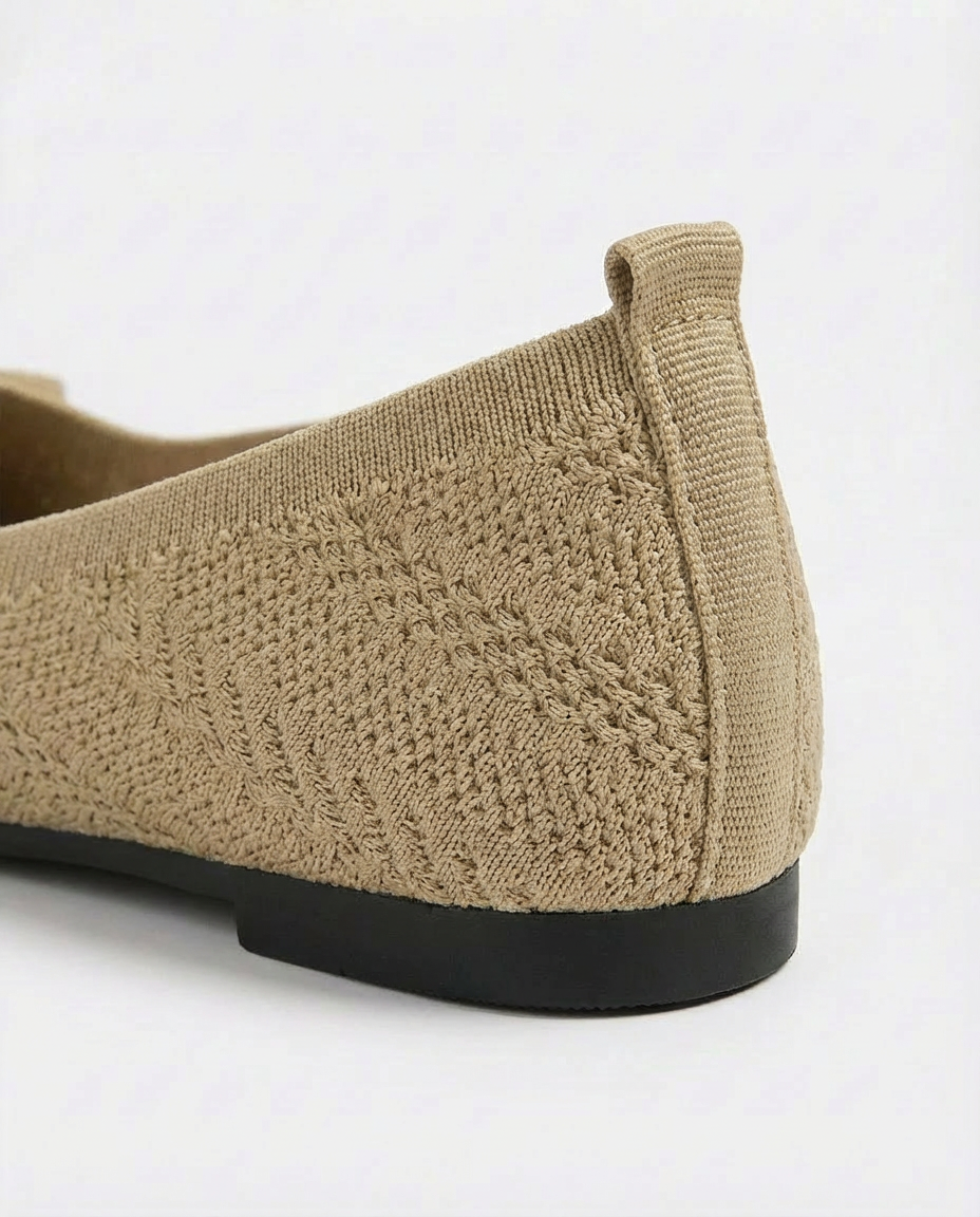 Buty Damskie Dzianinowe | Płaska Podeszwa | Wygodna Wkładka | Na Lato