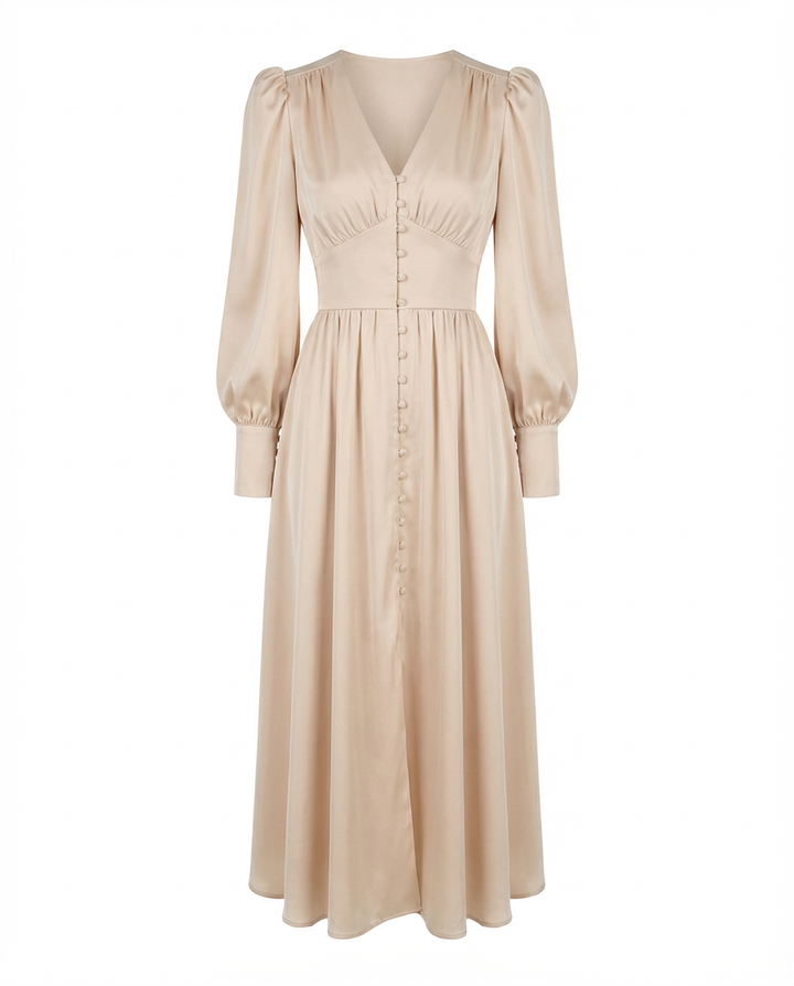 Sukienka na Wesele Sukienka Damska | Dopasowany Krój | Wysokiej Jakości Materiał | Na Wiosnę i Lato