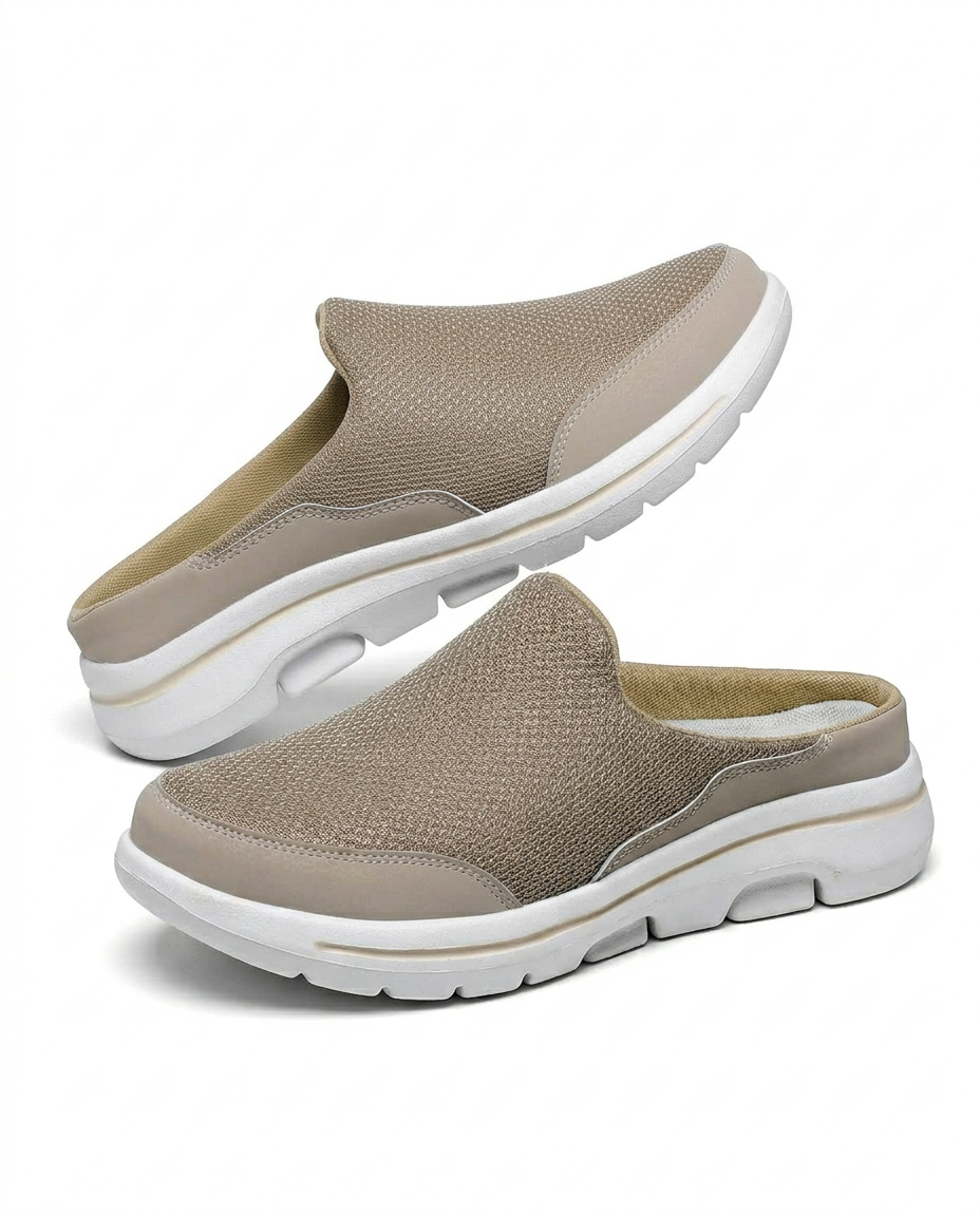 Klapki basenowe damskie | Wsuwane | Cholewka z oddychającego materiału | Na co dzień