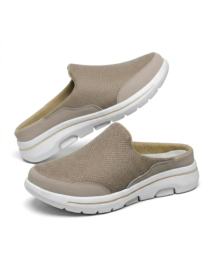 Klapki basenowe damskie | Wsuwane | Cholewka z oddychającego materiału | Na co dzień