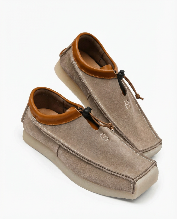 Mokasyny męskie | Kwadratowy kształt | Nowoczesna podeszwa | Na wiosnę i jesień