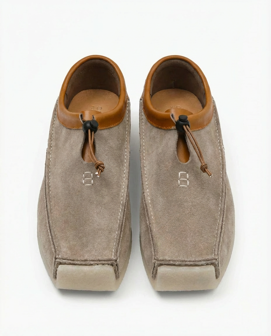 Mokasyny męskie | Kwadratowy kształt | Nowoczesna podeszwa | Na wiosnę i jesień