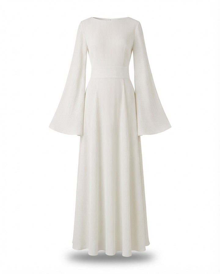 Sukienka Damska Maxi | Rozszerzany Krój | Zwiewna Spódnica | Na Wiosnę i Jesień