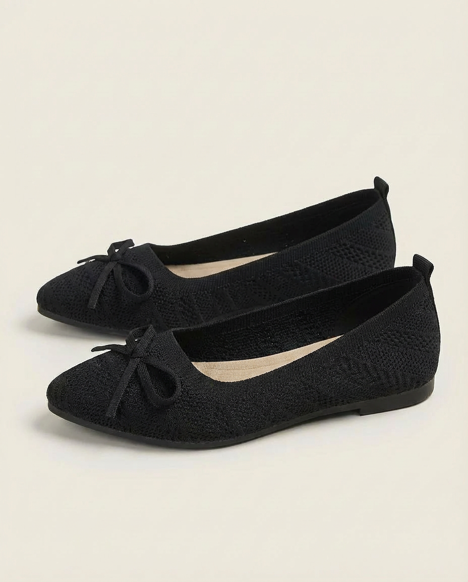 Buty Damskie Dzianinowe | Płaska Podeszwa | Wygodna Wkładka | Na Lato