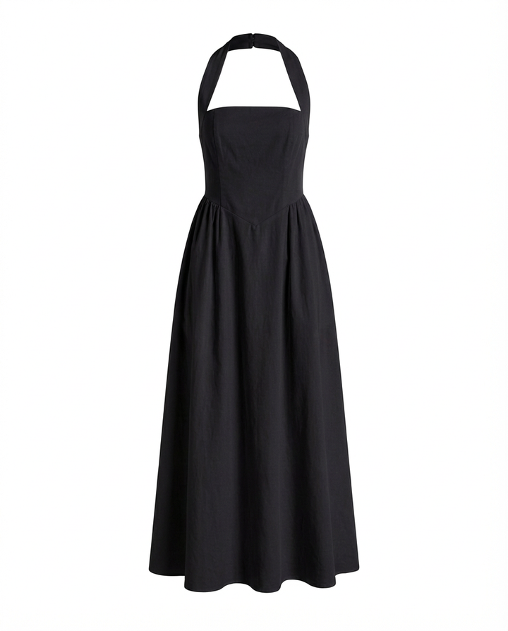 Sukienka Maxi Damska Elegancka | Rozszerzany Krój | Wygodna Tkanina | Na Wesele i Przyjęcia