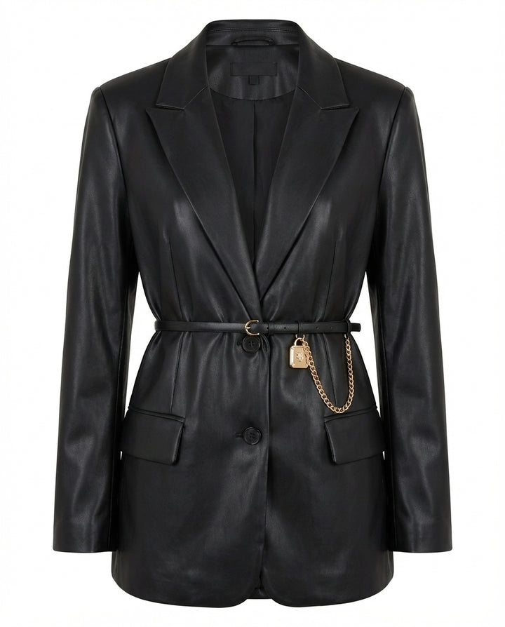 Marynarka Damska Elegancka | Dopasowany Krój | Zapięcie na Guziki | Do Pracy i Na Co Dzień