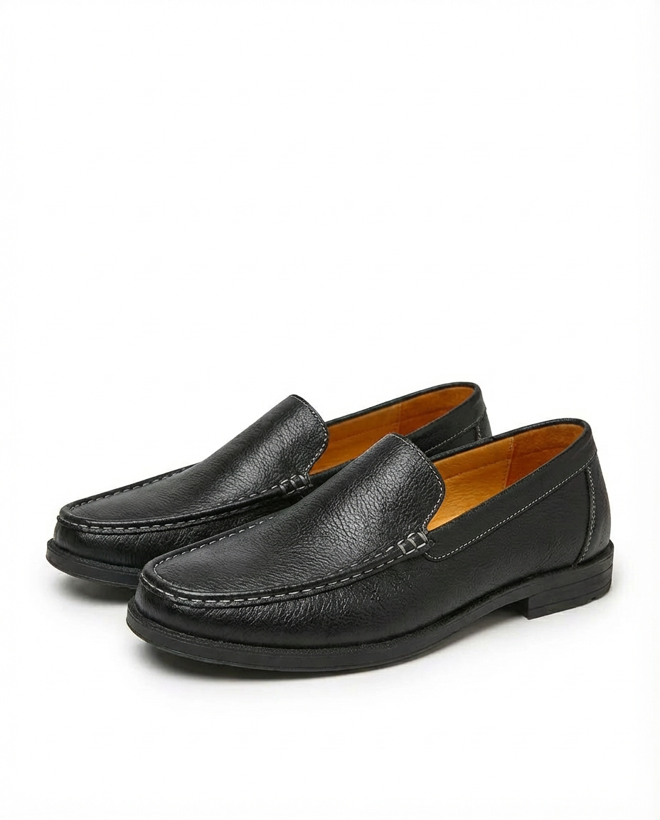 Mokasyny Męskie Skórzane | Klasyczny Krój | Komfortowa Konstrukcja | Na Co Dzień