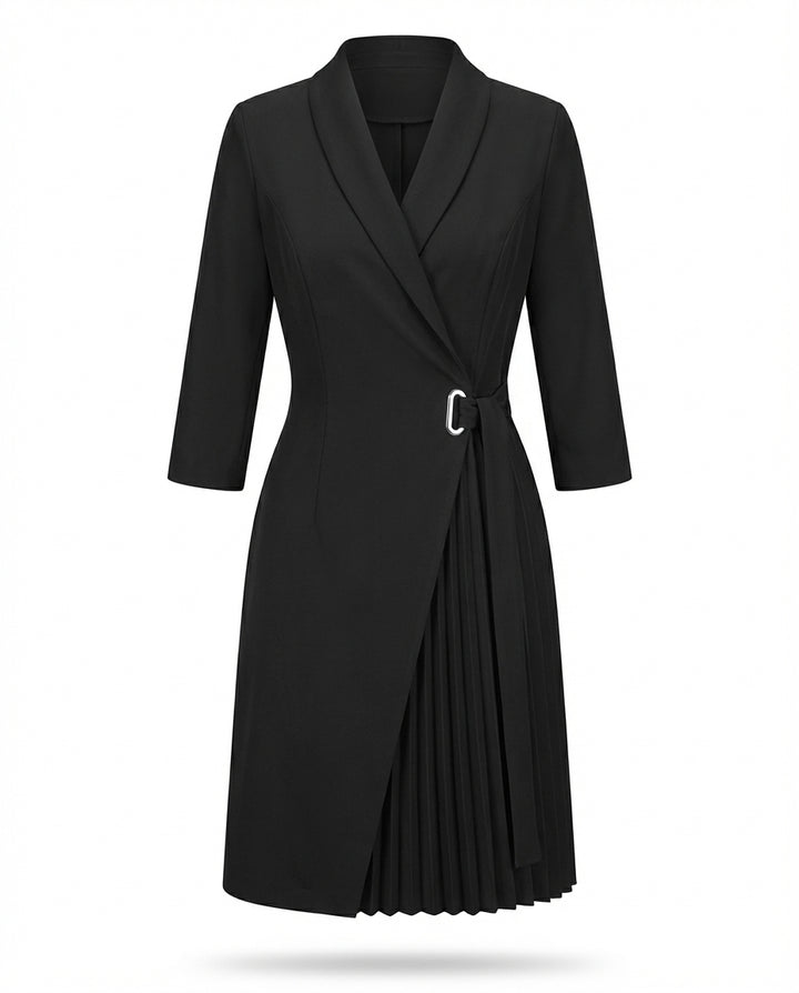 Sukienka Damska Plisowana Elegancka | Dopasowany Krój | Wygodny Materiał | Na Co Dzień