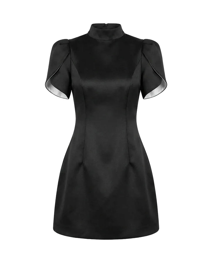 Sukienka Damska Mini Elegancka | Dopasowany Krój | Odkryte Plecy | Na Wieczór i Specjalne Okazje