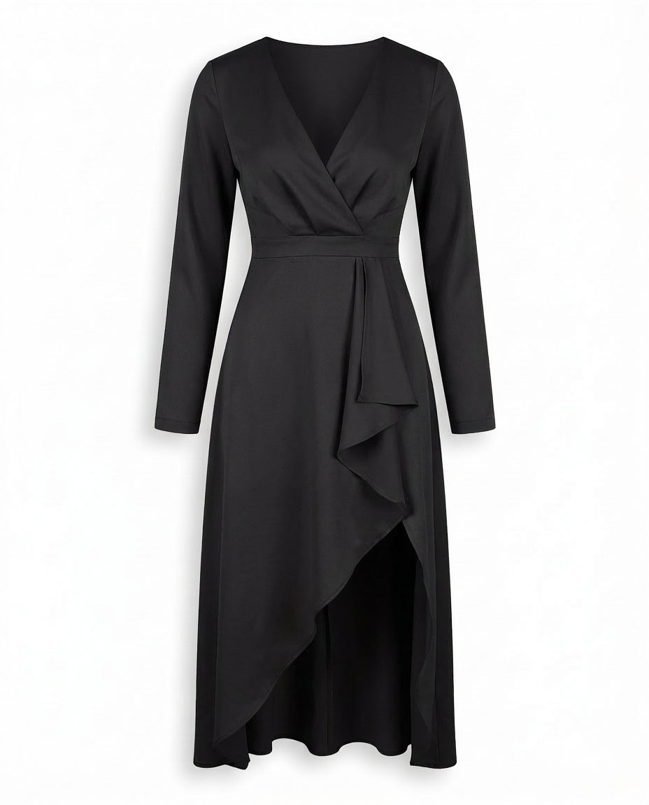 Sukienka Damska Codzienna Sukienki Letnie | Prosty Krój | Długie Rękawy | Na Co Dzień