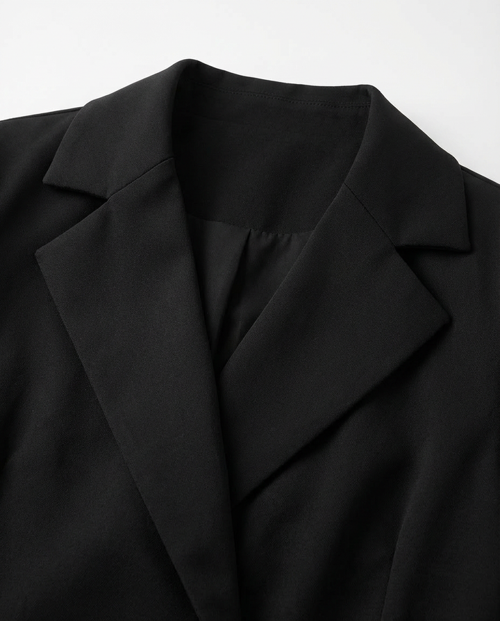 Marynarka Damska Marynarki Damskie | Dopasowany Krój | Wiązany Pasek | Do Pracy i Na Co Dzień