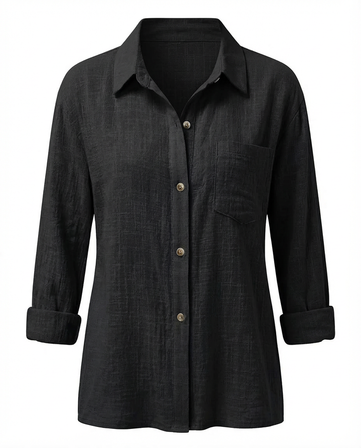 Bluzka Damska Elegancka | Luźny Krój | Miękka Tkanina | Na Wiosnę i Jesień