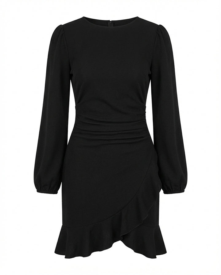 Sukienka Damska Letnia z Falbaną | Luźny Krój | Lekki Materiał | Na Wiosnę i Lato