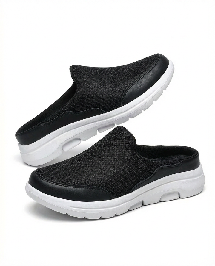 Klapki basenowe damskie | Wsuwane | Cholewka z oddychającego materiału | Na co dzień