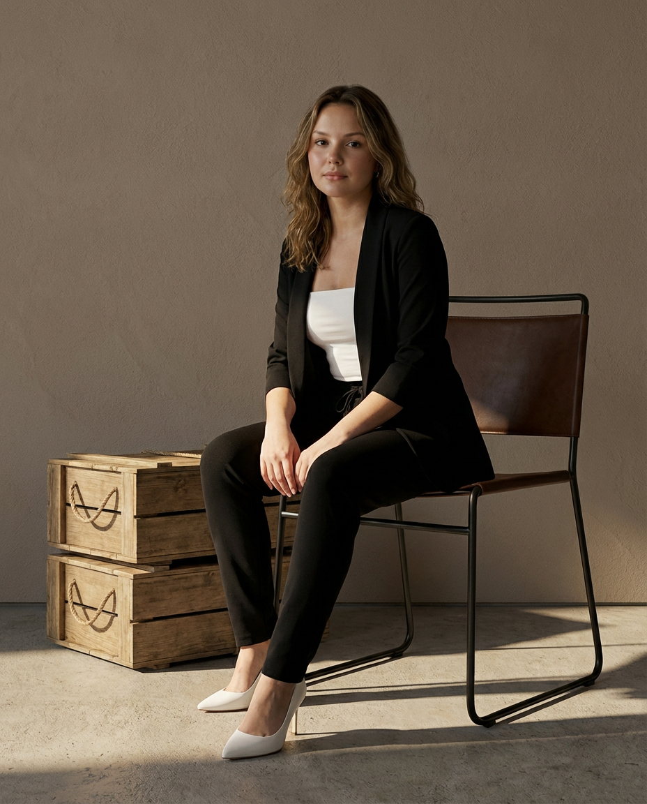 Garnitur Damski Elegancki Komplet | Lekki Materiał, Nowoczesny Krój - 3