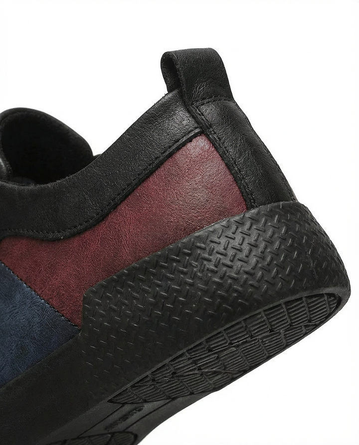 Klapki Męskie Klasyczne Skórzane | Wygodny Krój | Teksturowana Podeszwa | Na Co Dzień