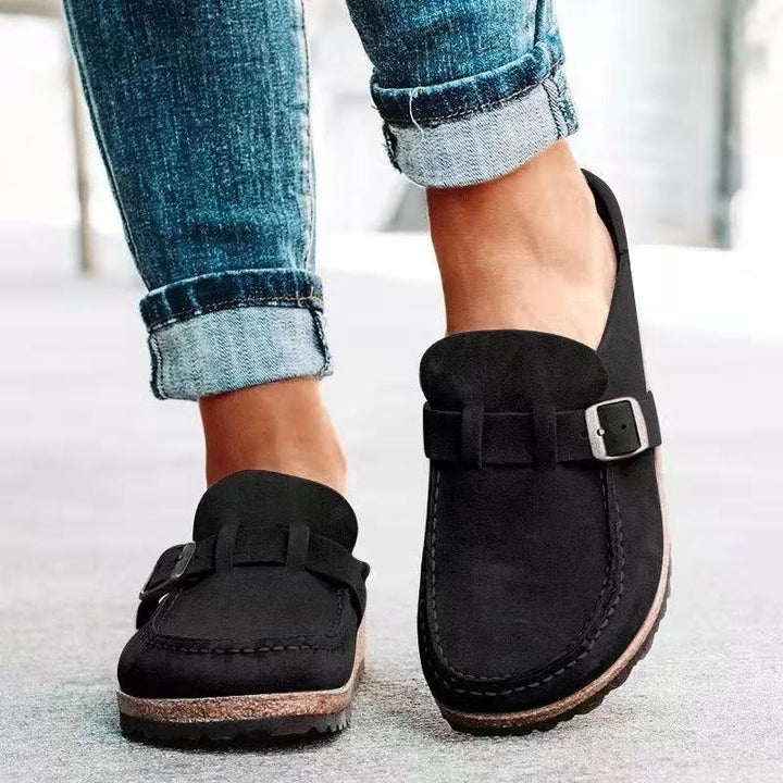Damskie Mokasyny na Płaskiej Podeszwie | Skórzane Wykończenie | Wygodne Slip-On | Styl Casual