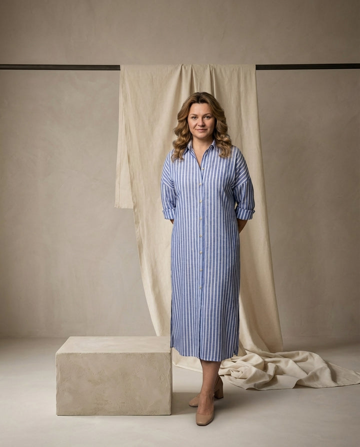 Sukienka Letnia Damska | Luźny Krój | Przewiewny Materiał | Na Lato