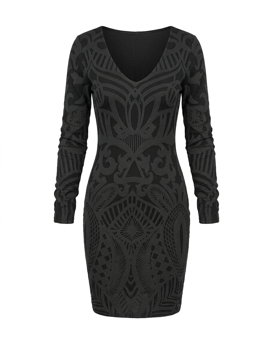 Sukienka Damska Wieczorowa | Dopasowany Krój | Wysokiej Jakości Materiał | Na Wieczory i Wyjścia