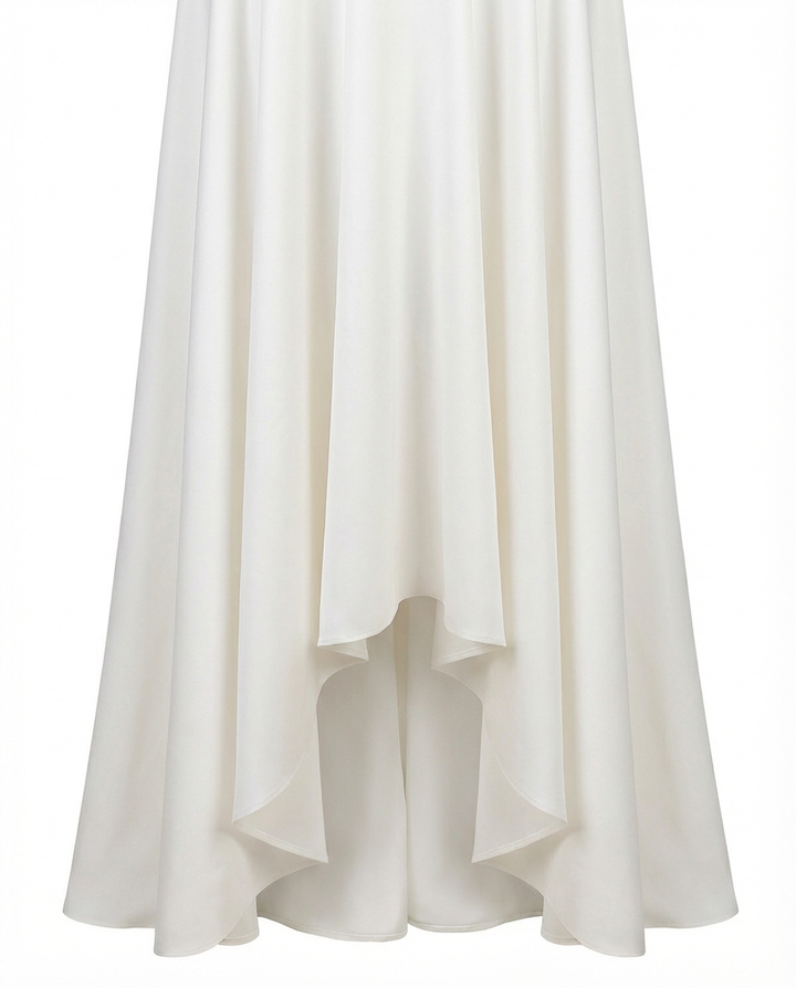 Suknia Ślubna Koronkowa | Regularny Krój | Zwiewna Spódnica Maxi | Na Wesele