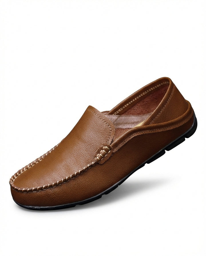 Mokasyny Męskie Skórzane | Klasyczny Krój | Wygodna Podeszwa | Do Pracy i Na Co Dzień