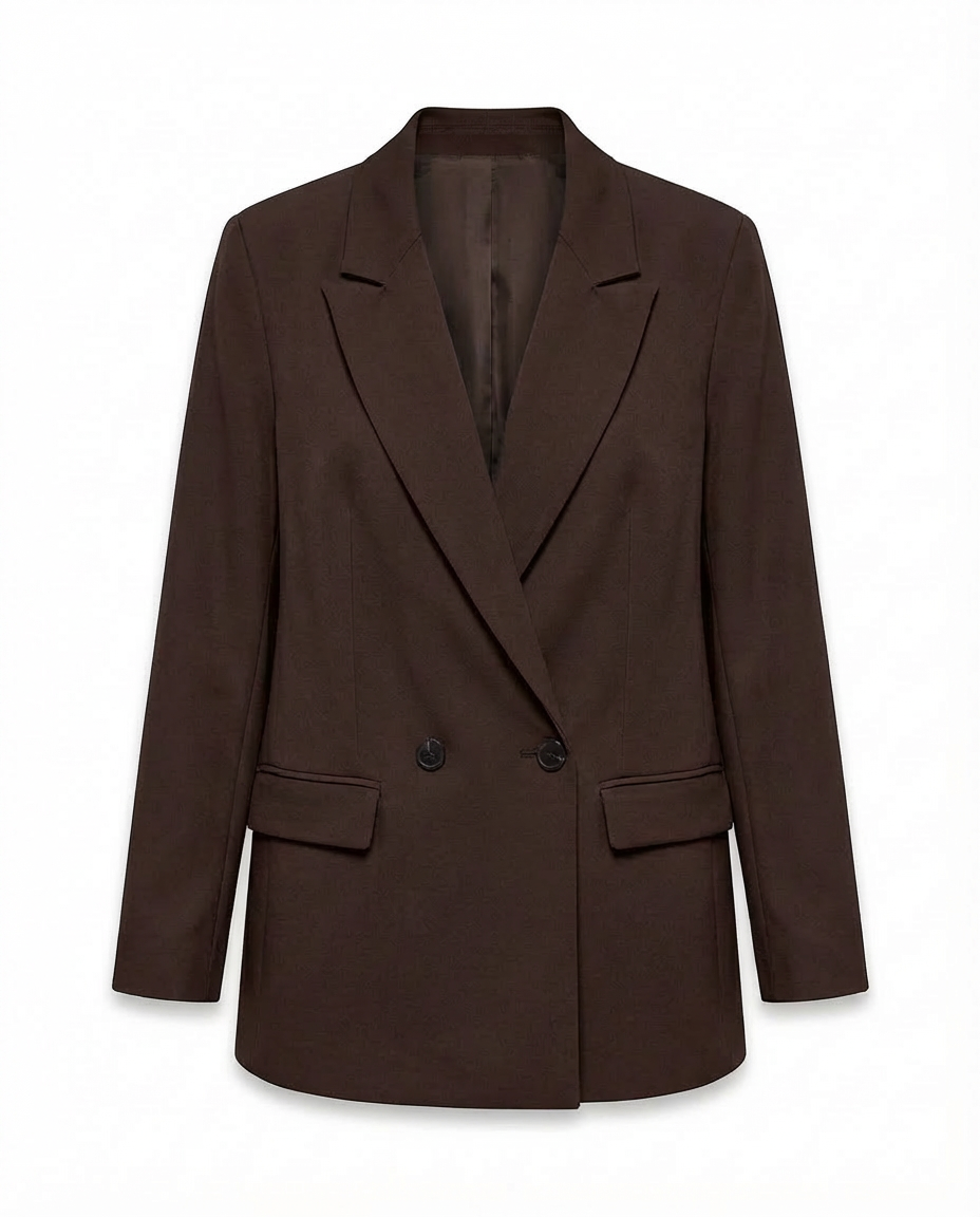 Marynarka Damska Dwurzędowa Marynarki Damskie | Klasyczny Krój | Strukturalny Kołnierz | Do Pracy i Na Co Dzień