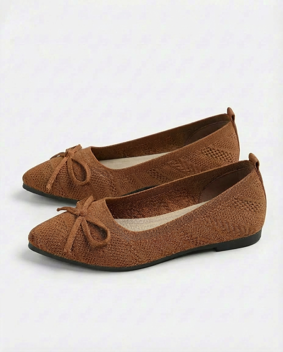 Buty Damskie Dzianinowe | Płaska Podeszwa | Wygodna Wkładka | Na Lato