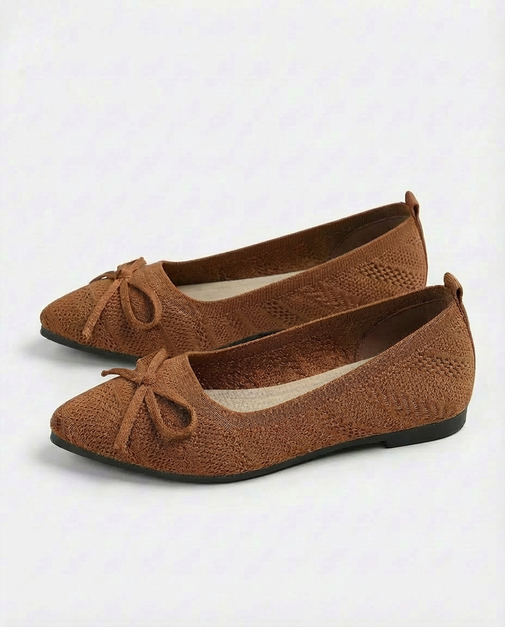 Buty Damskie Dzianinowe | Płaska Podeszwa | Wygodna Wkładka | Na Lato