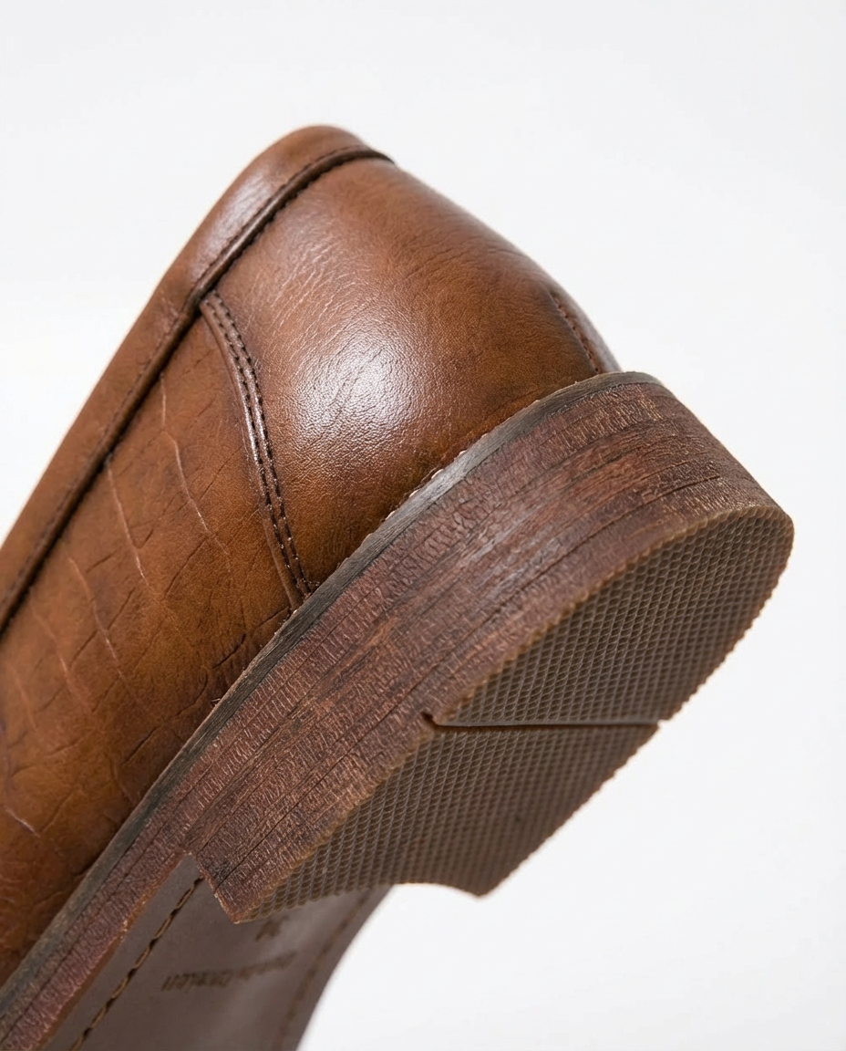 Eleganckie mokasyny męskie skórzane | Wsuwane | Z frędzlami | Na co dzień