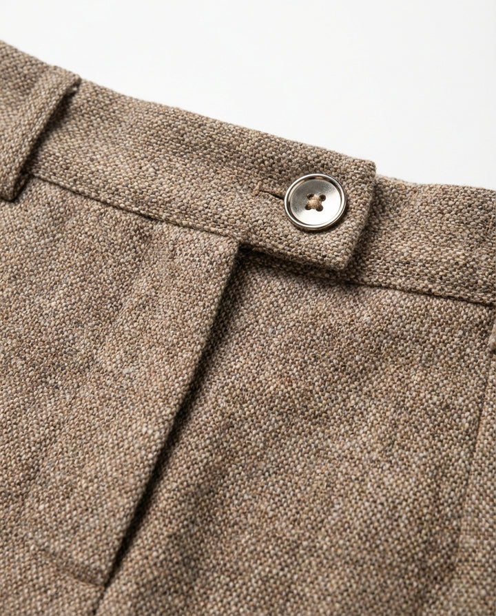 Spodnie Męskie Wełniane Eleganckie | Dopasowany Krój | Wysoka Jakość | Do Pracy i Na Wyjścia