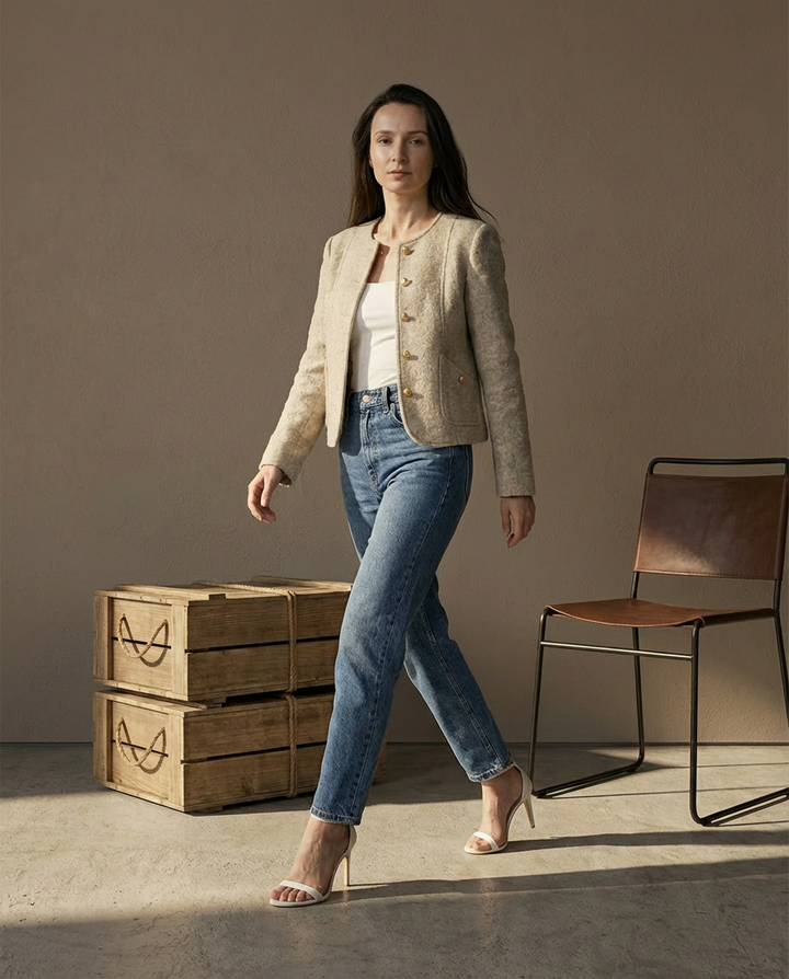 Marynarka Damska Marynarki Damskie | Slim Fit | Uniwersalna Stylizacja | Do Pracy i Na Co Dzień
