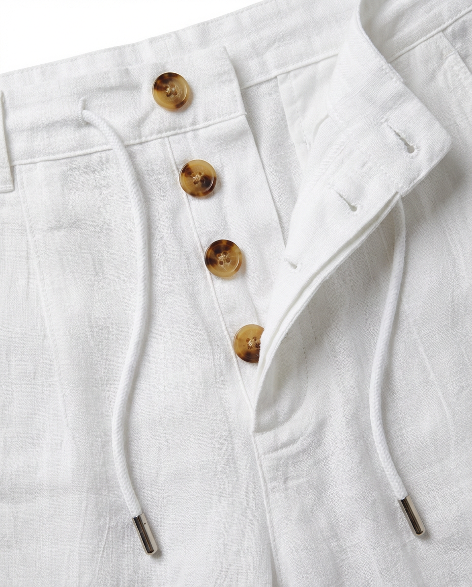 Spodnie Męskie Spodnie Lnianie Męskie | Luźny Krój | Oddychający Materiał | Na Lato