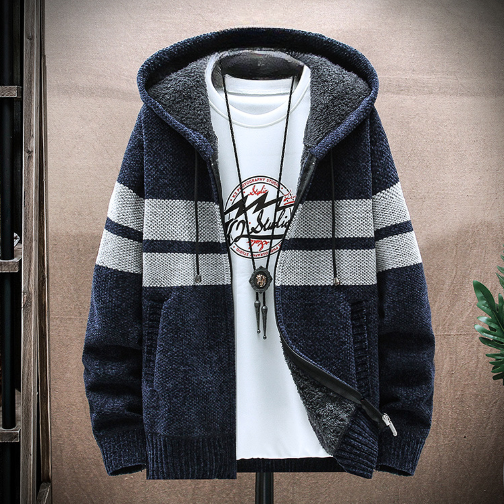 Bluza Męska z Kapturem | Styl Vintage | Ciepła Podszewka | Na Chłodne Dni