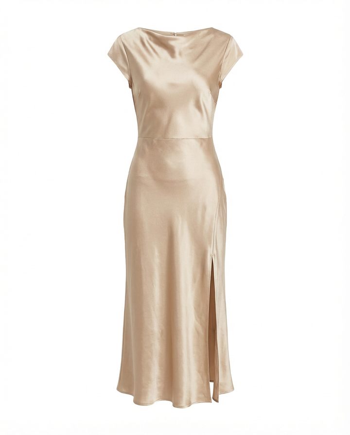 Suknia Wieczorowa Długa | Dopasowany Krój | Wyrafinowane Detale | Na Oficjalne Przyjęcia