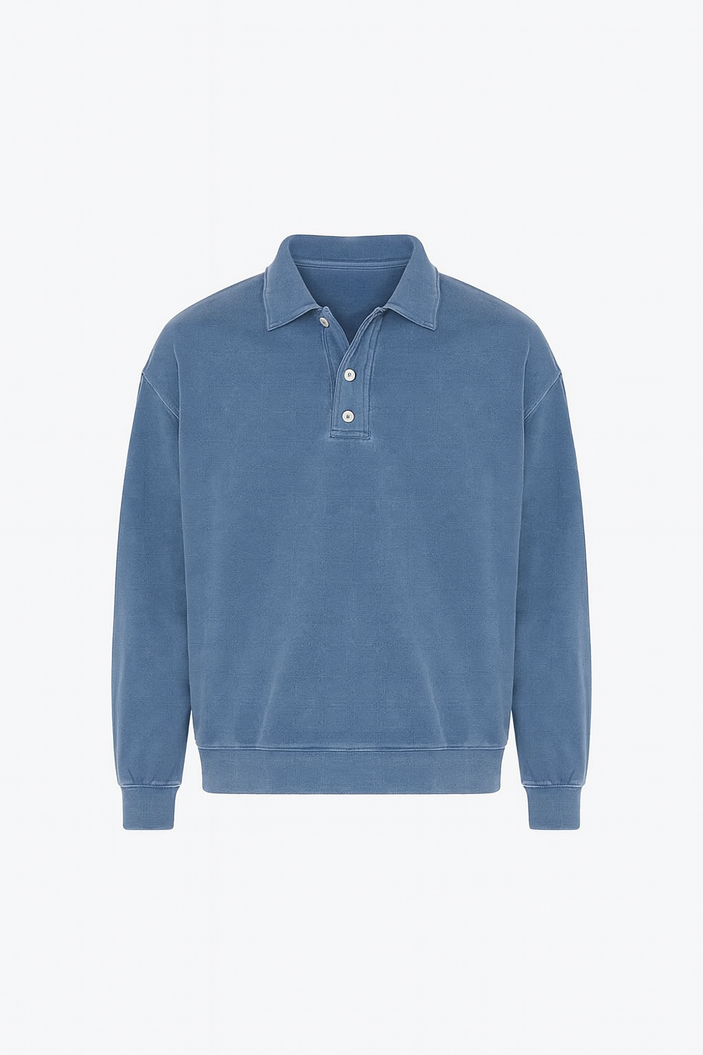 Męska Bluza Polo z Długim Rękawem | Luźny Krój | Styl Codzienny