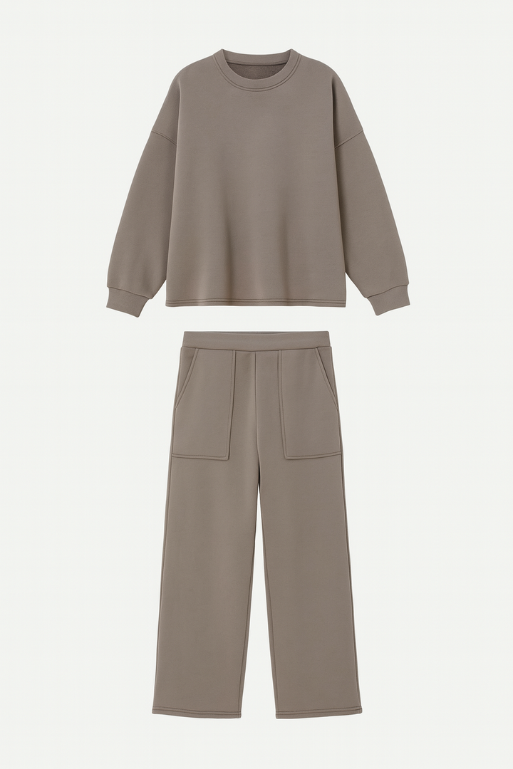 Damski Zestaw Dresowy | Oversize | Minimalistyczny Styl | Komfort na Co Dzień