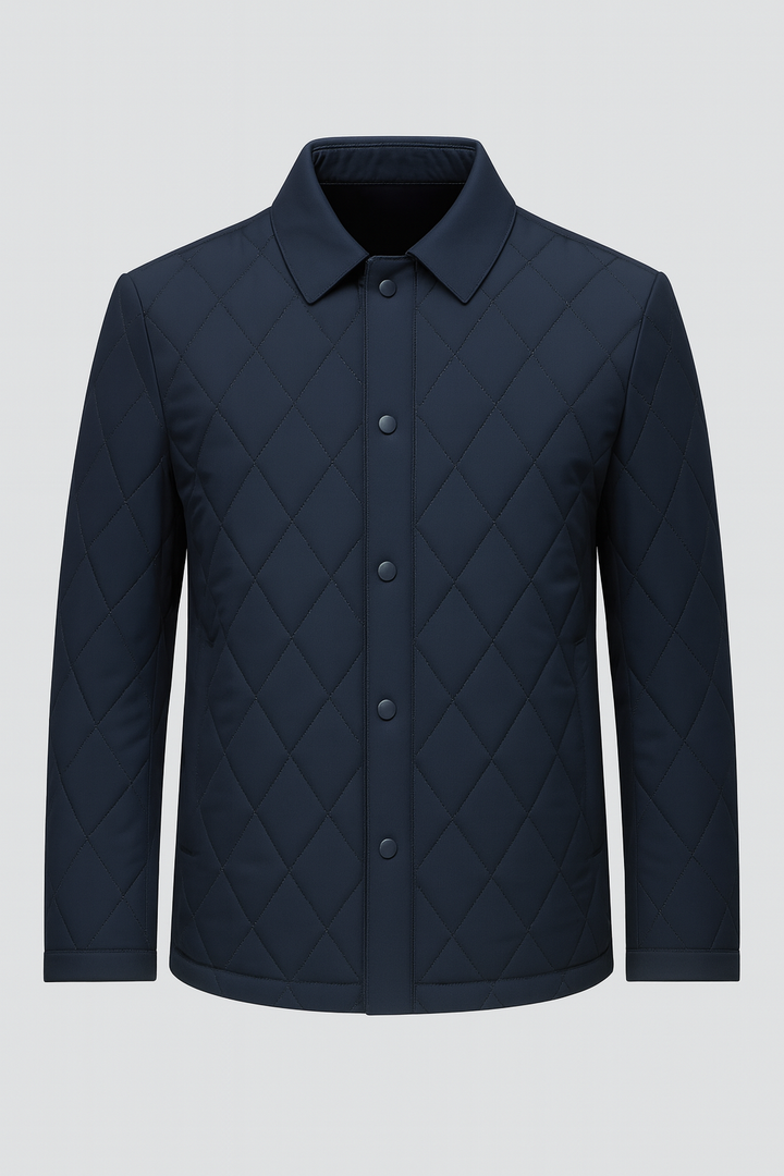 Pikowana Kurtka Męska | Lekka i Elegancka | Stonowany Styl | Idealna na Przejściowe Dni