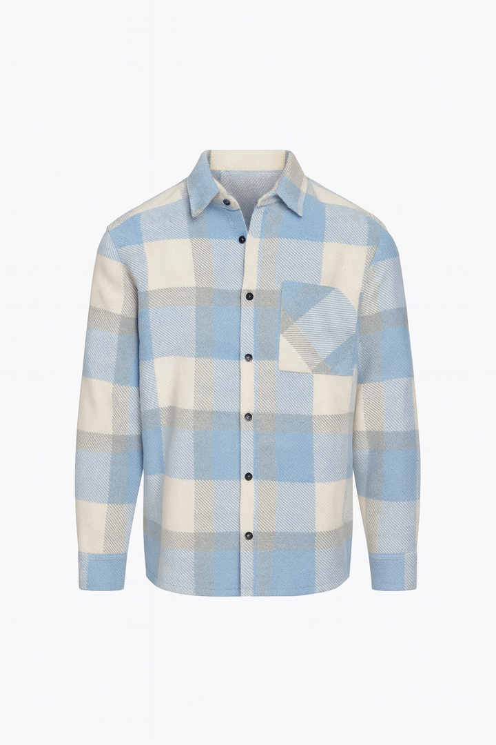 Koszula Flanelowa Męska | Krata Oversize | Styl Casual na Co Dzień