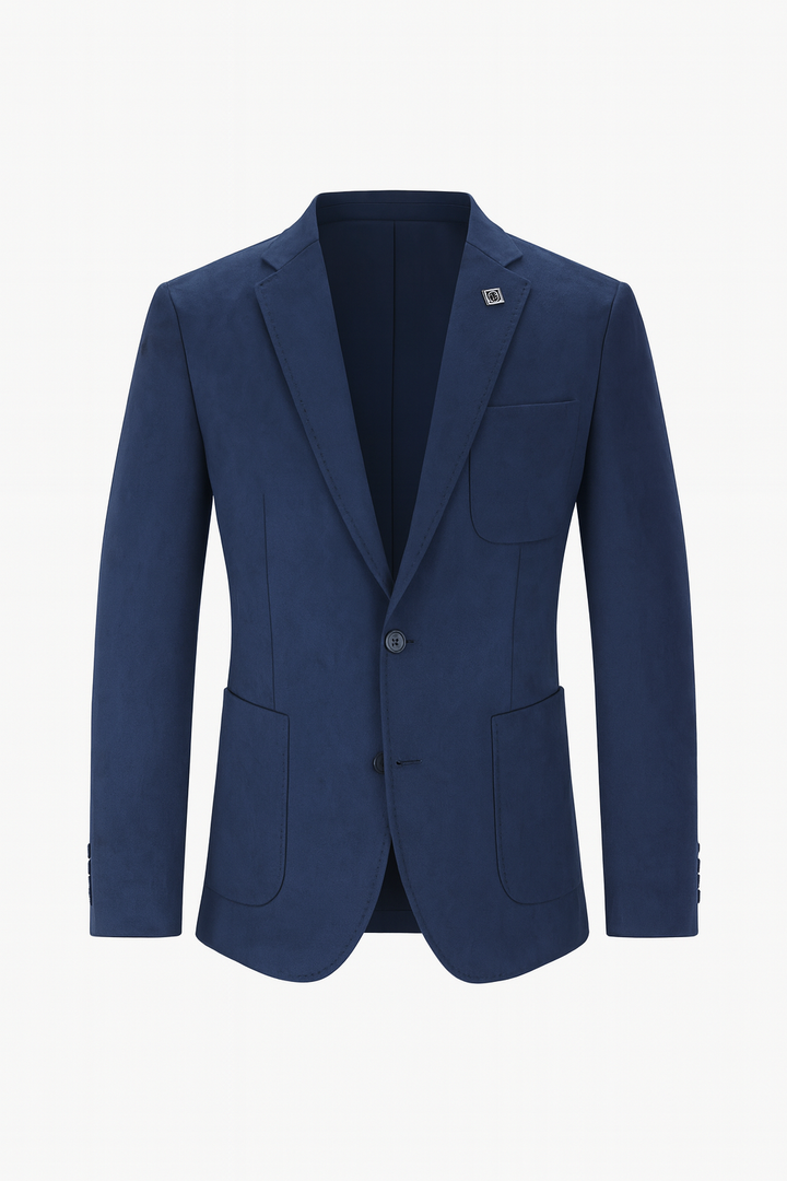 Męska Marynarka Elegancka | Smukły Krój | Styl Smart-Casual | Jednorzędowe Zapięcie