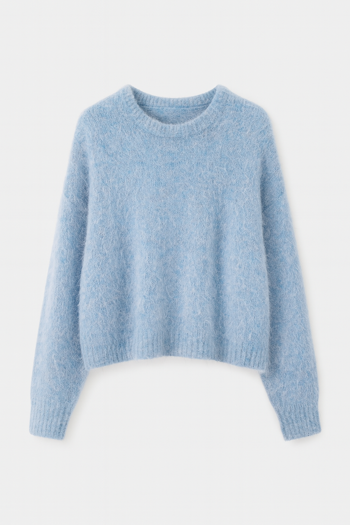 Sweter z Puszystej Dzianiny | Miękki i Lekki | Styl Casual na Chłodniejsze Dni