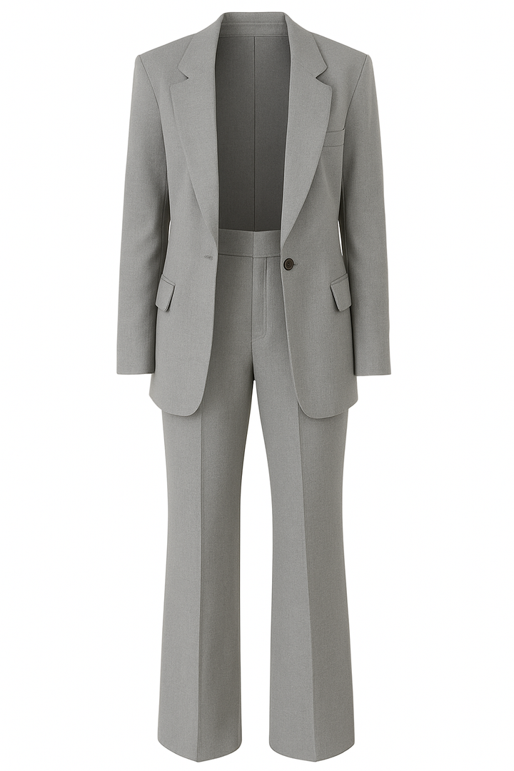 Damski Garnitur Dwuczęściowy | Marynarka i Spodnie | Elegancki Styl Biuro-Casual