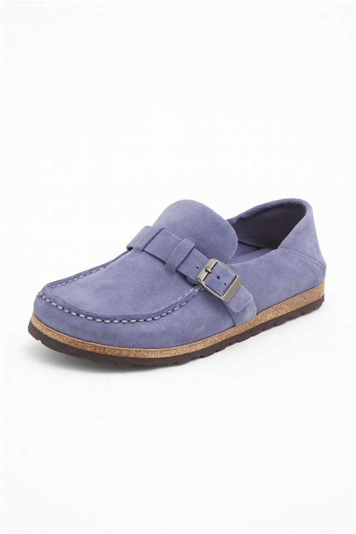 Damskie Mokasyny na Płaskiej Podeszwie | Skórzane Wykończenie | Wygodne Slip-On | Styl Casual