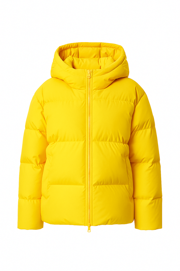 Kurtka Pikowana z Kapturem | Krótki Krój | Ciepło i Wygoda na Zimowe Dni